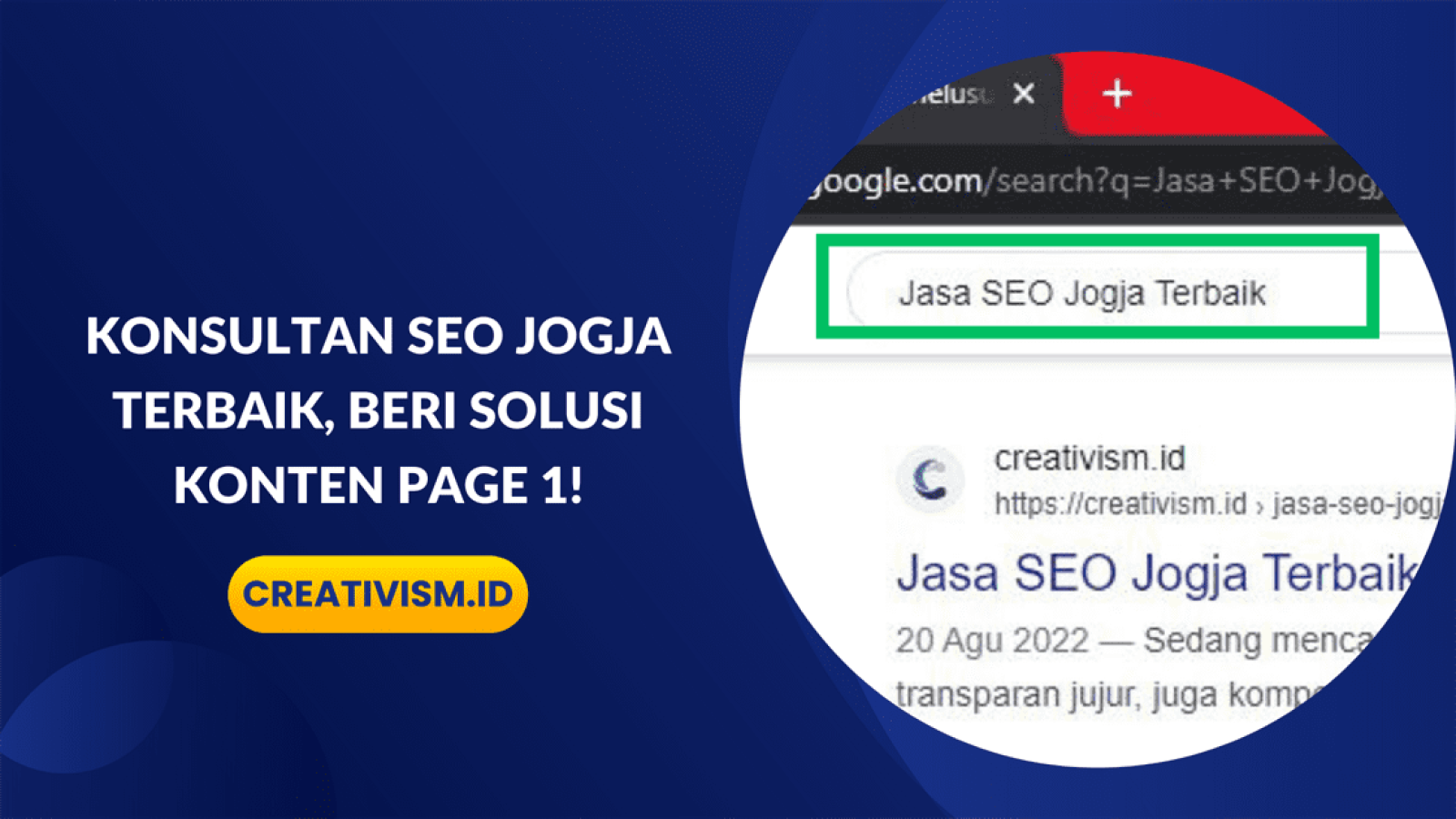 Konsultan SEO Jogja Terbaik, Beri Solusi Konten Page 1!