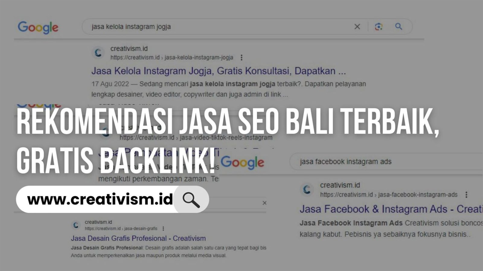 Rekomendasi Jasa SEO Bali Terbaik, Gratis Backlink!