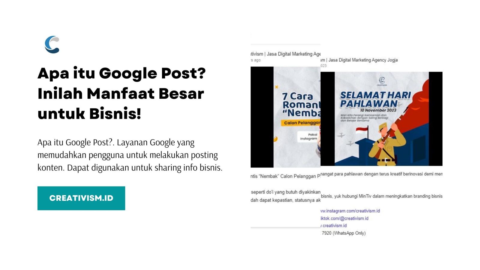 Apa itu Google Post Inilah Manfaat Besar untuk Bisnis!