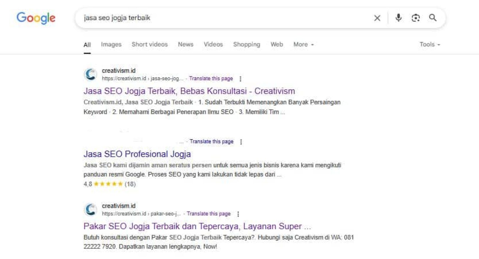 5 Manfaat Konten di Halaman Pertama Google